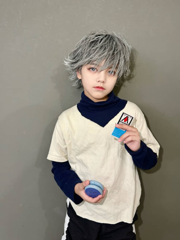 『HUNTER×HUNTER』のキルアに扮した息子
