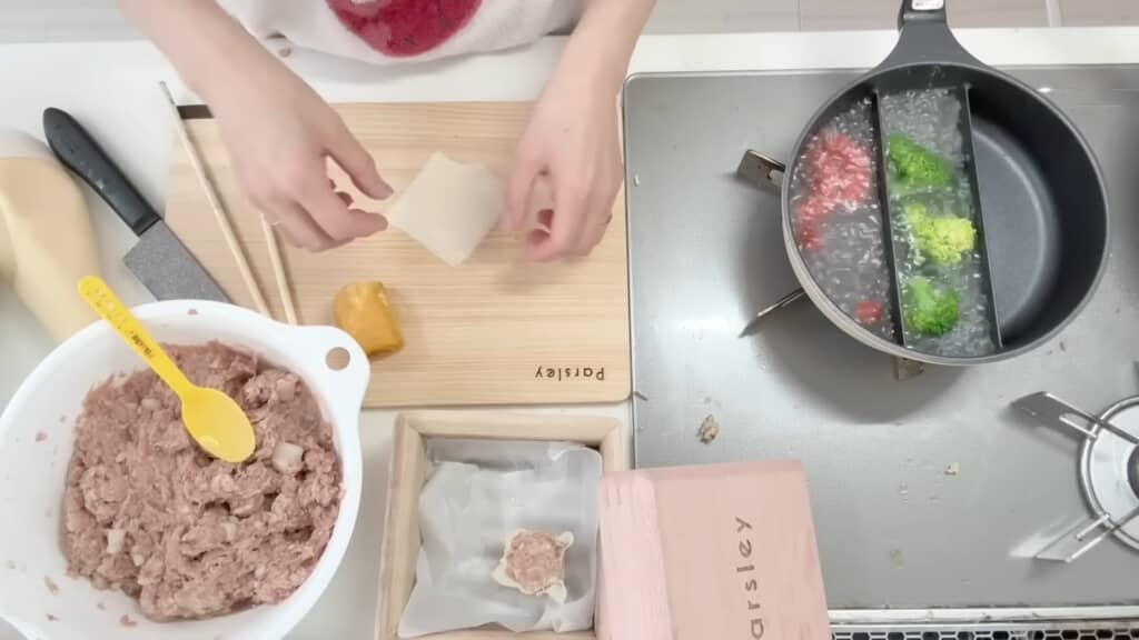 特製あんでシューマイ作り