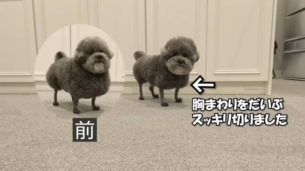 胸周りがすっきり！