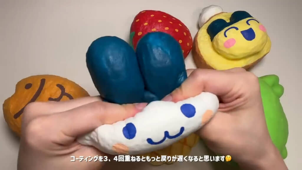 ぎゅっとつぶれた姿もかわいいです