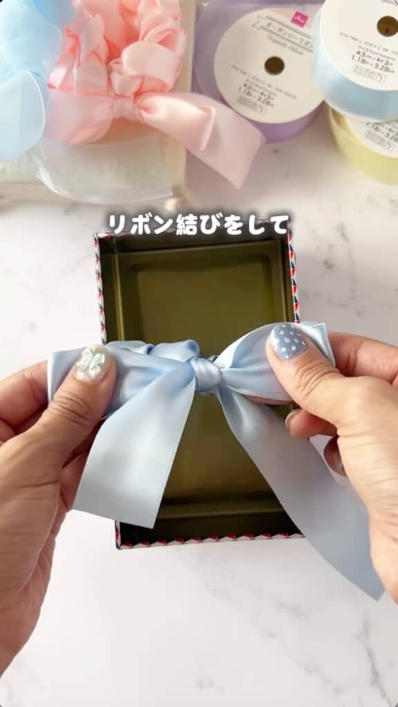 基本のリボン結びだけでもかわいい