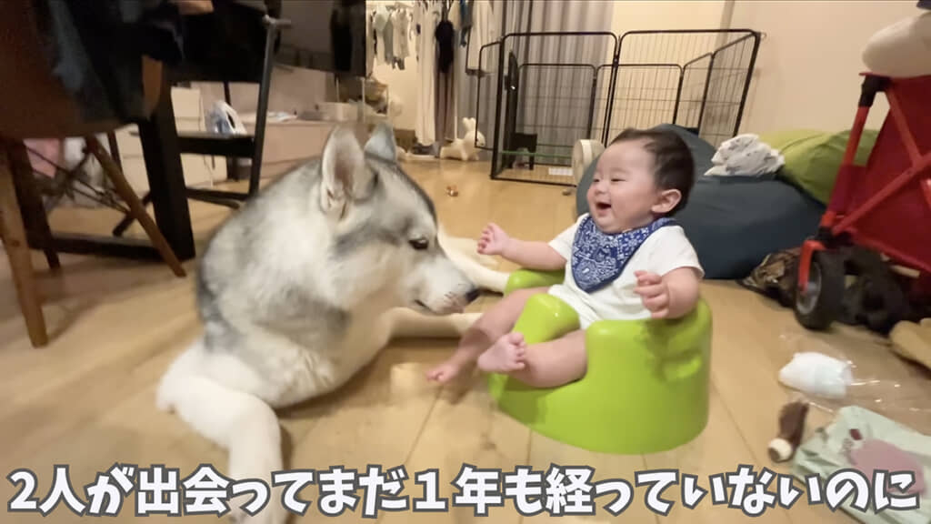 1年足らずですっかり仲良しに！