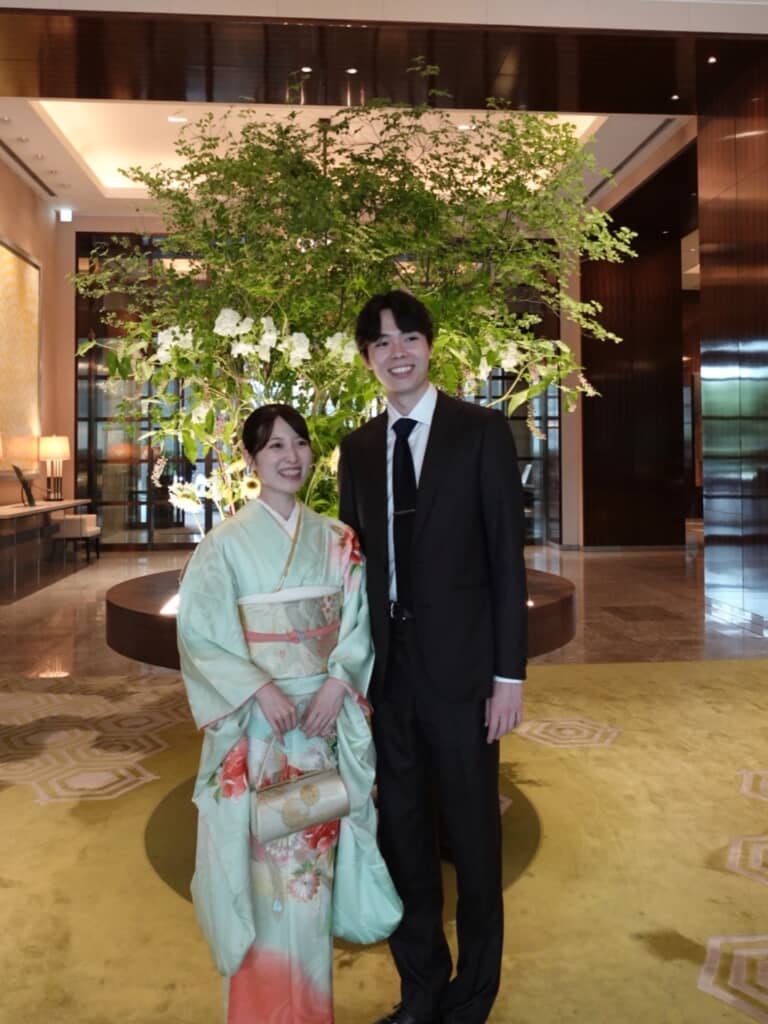 婚約者との2ショット