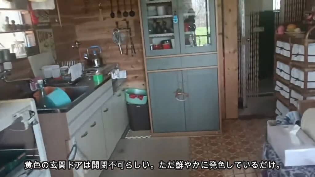 中には残置物がいっぱい。多少は流用できるとしても、後始末が大変そう
