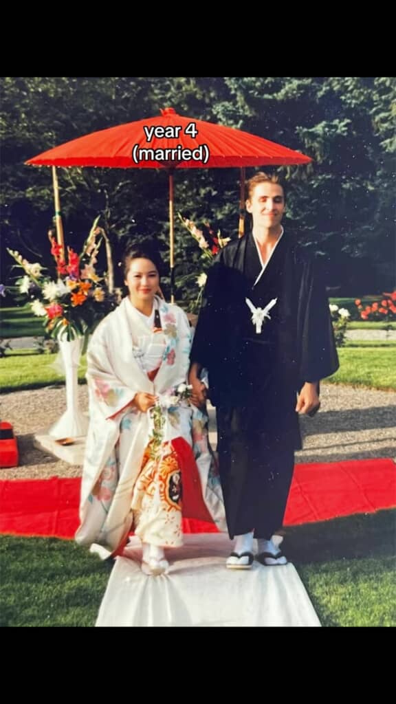 結婚式と思われる写真