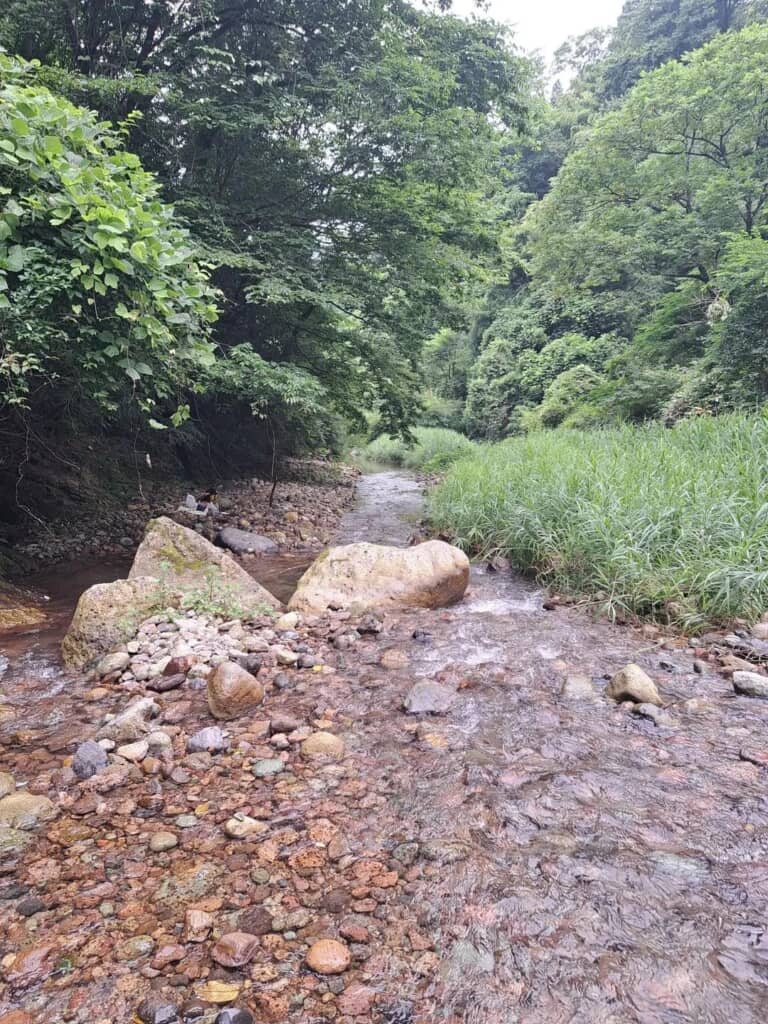 メノウが拾える川