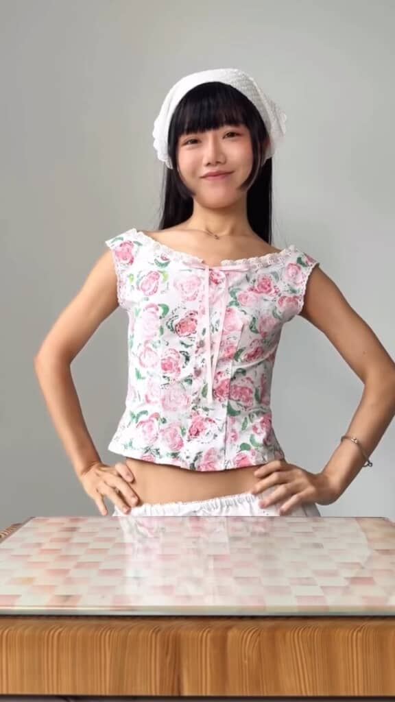 華やかなトップスのできあがり