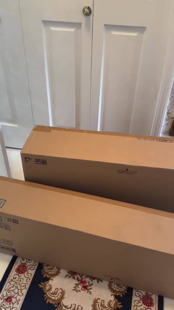 たくさん届いた段ボール