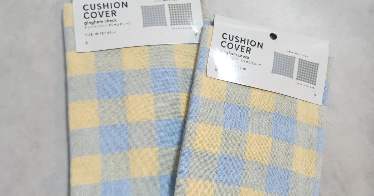 セリアのクッションカバー2枚を縫い合わせるだけで…… 夏に大活躍の完成品に「え!!!発想力がすごい!!!」「涼しそう~!」(1/3) | ハンドメイド ねとらぼ