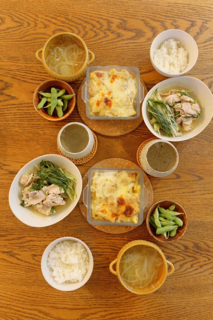 チーズたっぷりのグラタンが美味しそう！