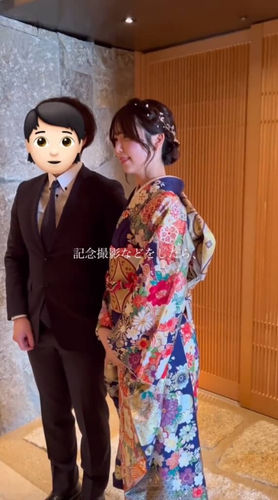 幸せそうなれれこさん