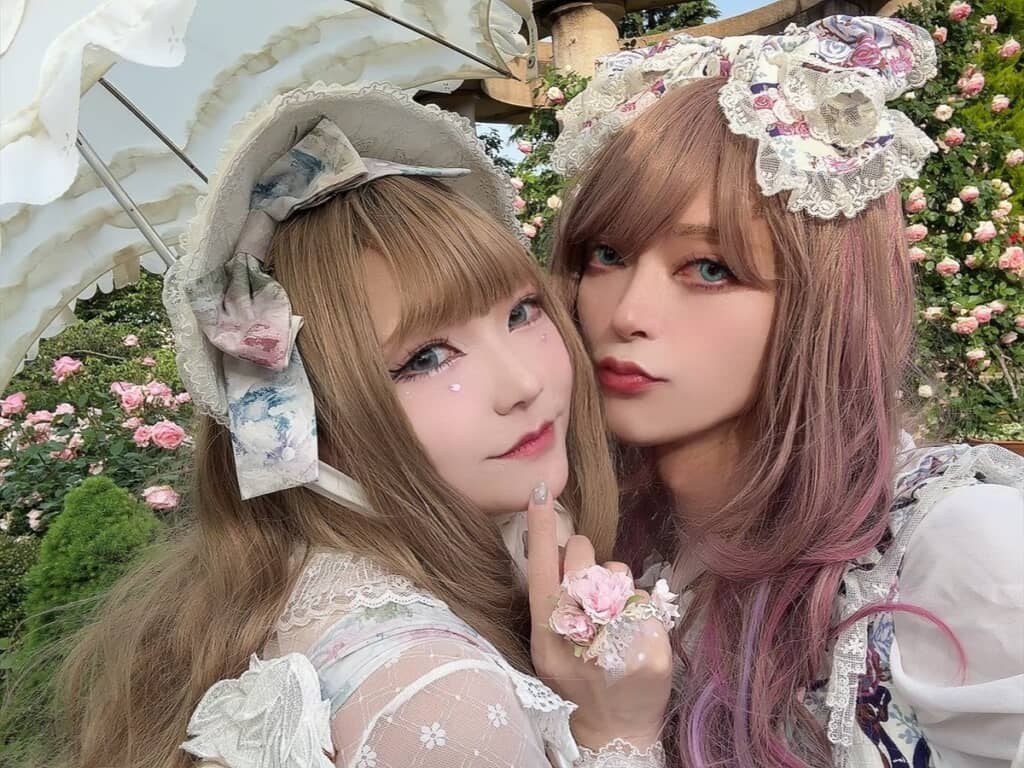ロリィタを着こなす2人