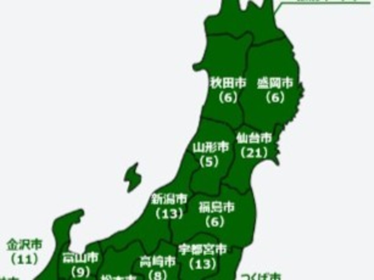 各都道府県で「スタバが一番多い自治体」を可視化したら……　まさかの結果に「興味深い」「福岡市ってそんなにあるの？」（1/2） | ニュース ねとらぼ