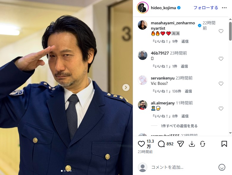 「VIVANT」の11話（第2シーズン1話）にカメオ出演した小島秀夫