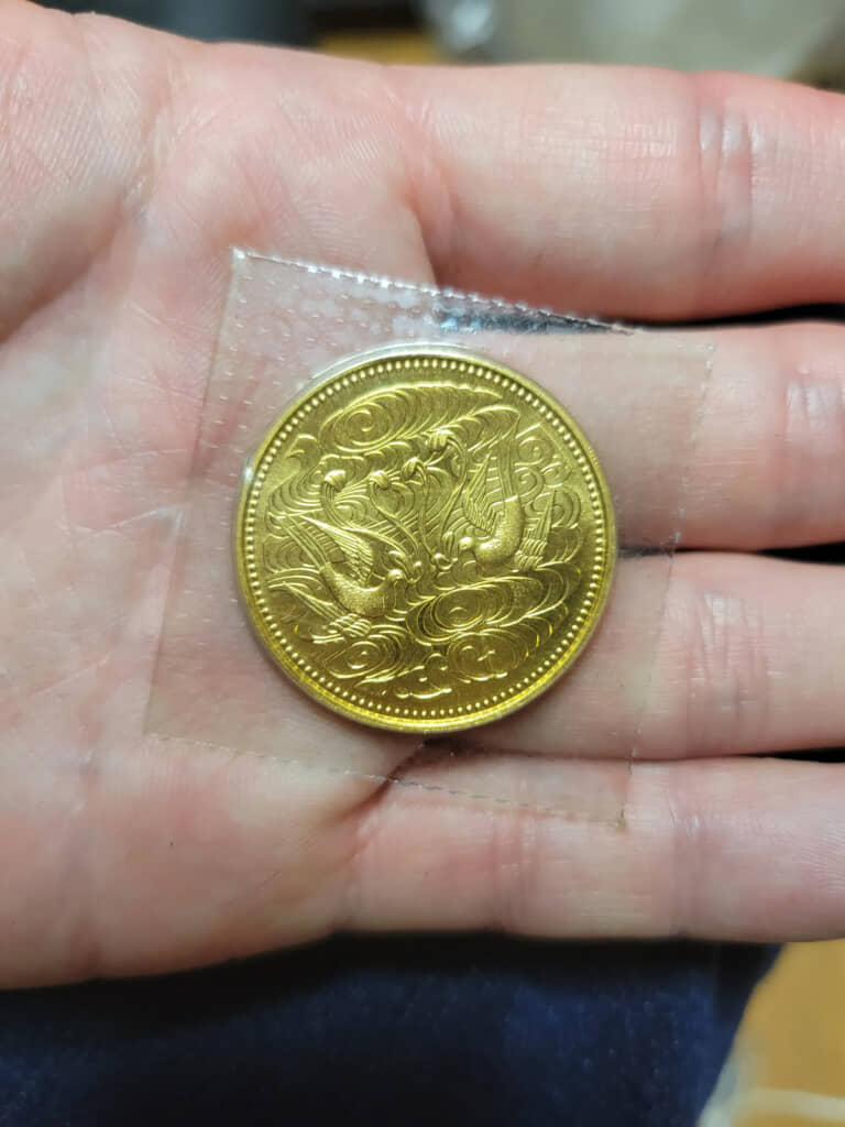 40年前にもらった500円玉