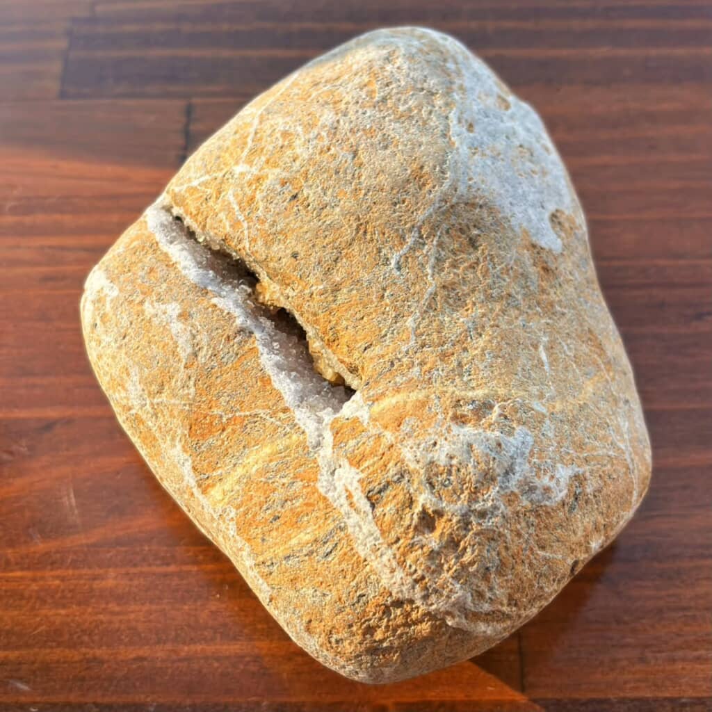 割れ目がよく見える角度