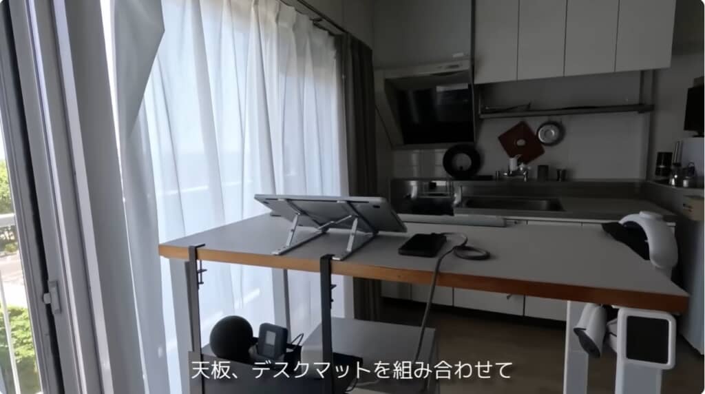 DIYしたスタンディングデスク
