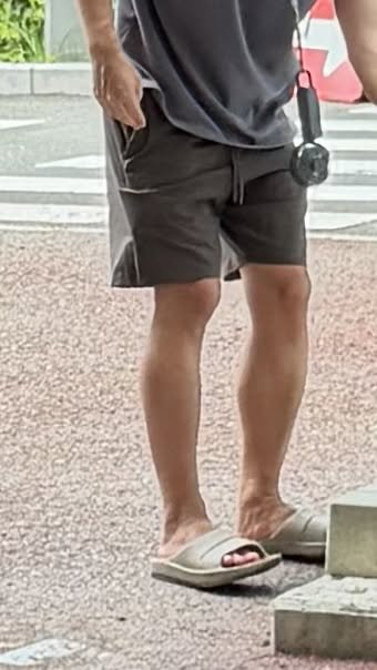 短パン姿の写真