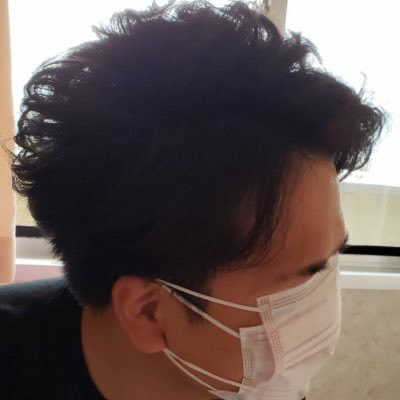 こちらは入院のお見舞い来てくれたとき（完全防備中）の写真とのこと