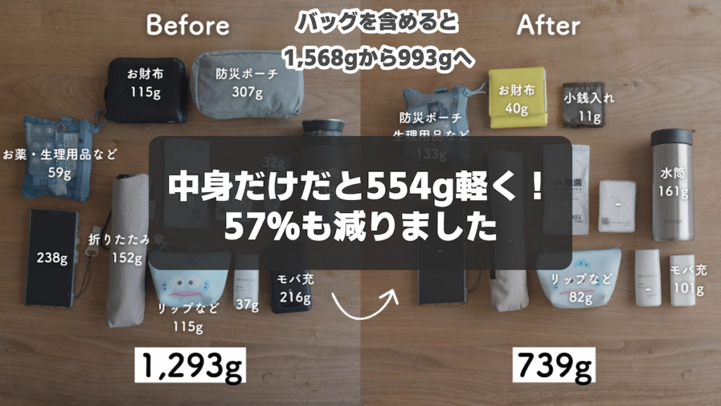 軽量化成功!