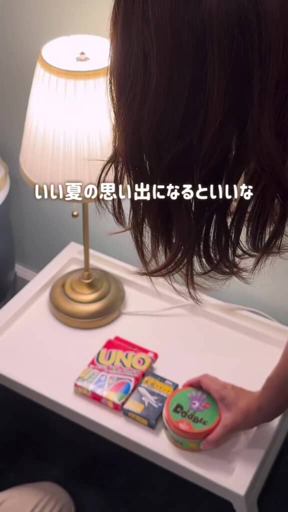 カードゲームを並べて準備完了