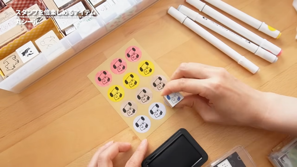 大きめサイズは自分好みのオリジナルシールに