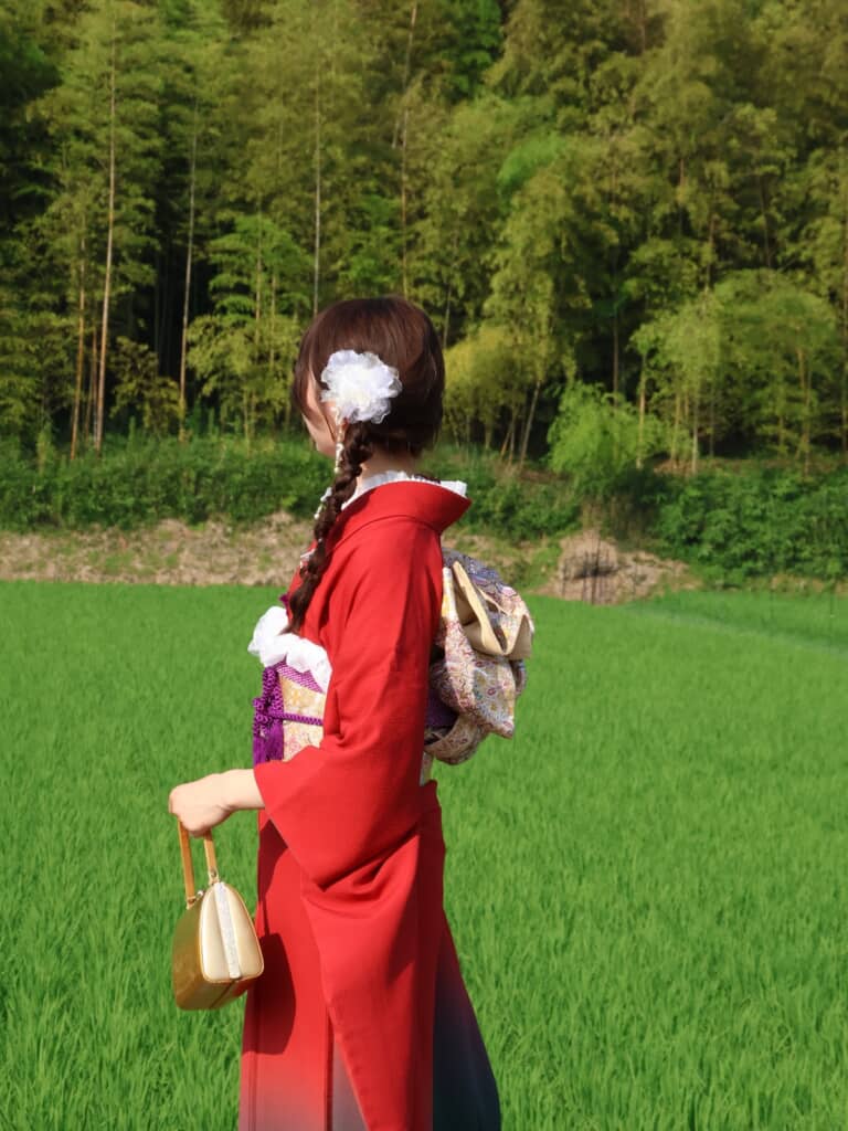 白い髪飾りもすてき