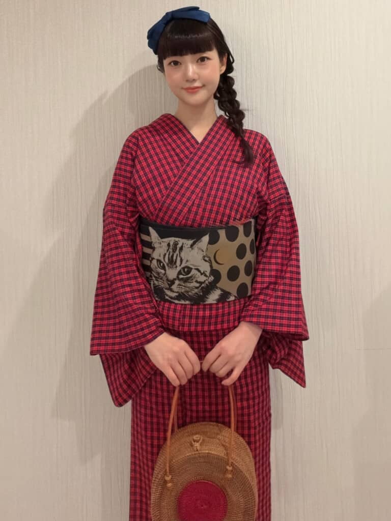 似合わなかったという阿波しじらの着物