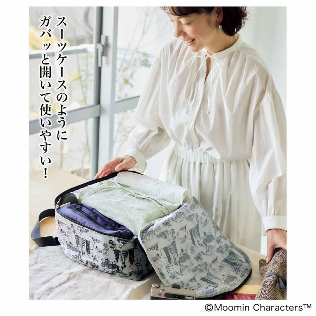 ファスナーが180度開く