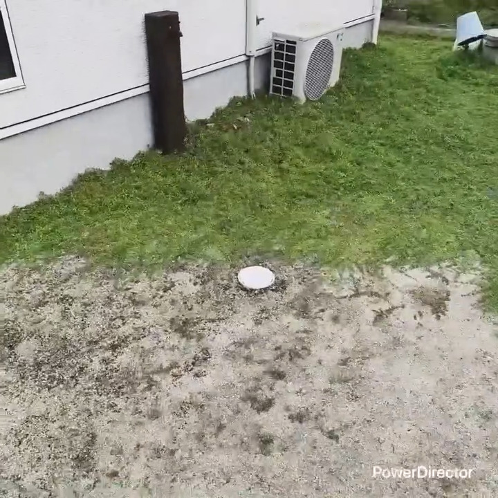 室外機を追い越して
