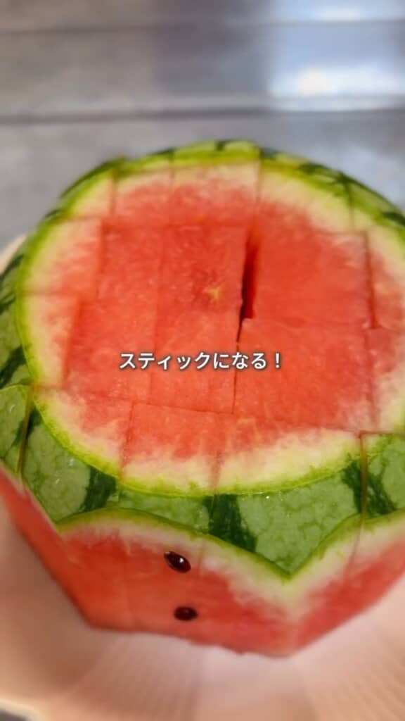 切れ目を格子状に