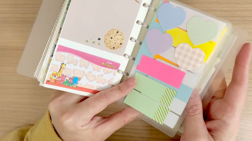 シールもふせんも1冊に集約