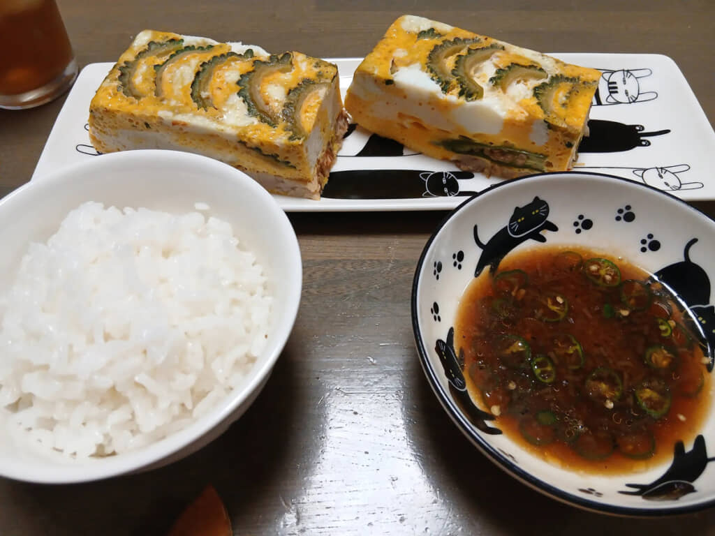 新種のゴーヤーチャンプルーだ!