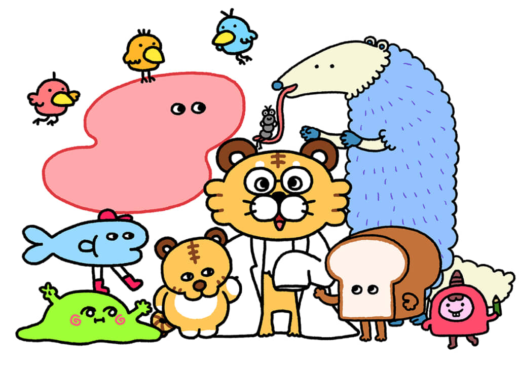 とらぼはかせとじょしゅ、らぼとねタウンの仲間たち