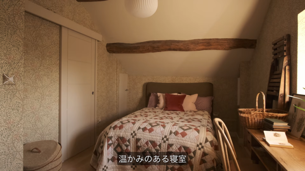 温かみのある寝室が完成！