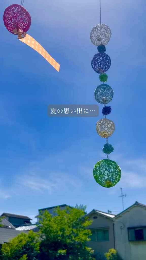夏の思い出にぴったりの工作ですね