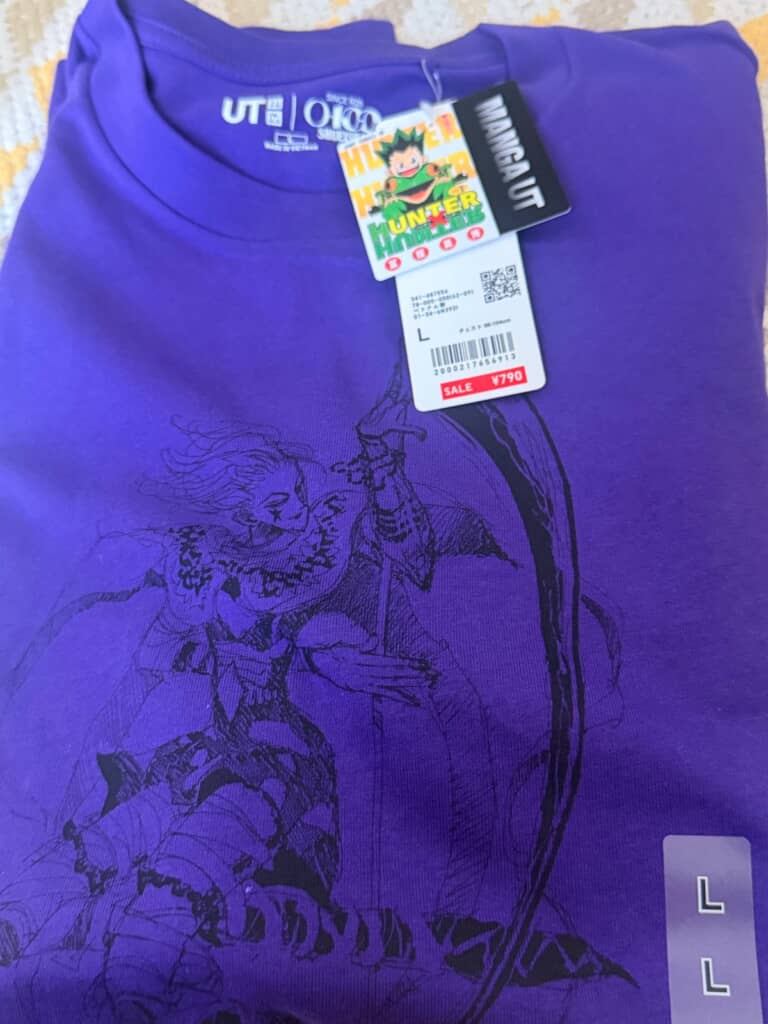 ユニクロで790円で売っていたコラボTシャツを脱色します