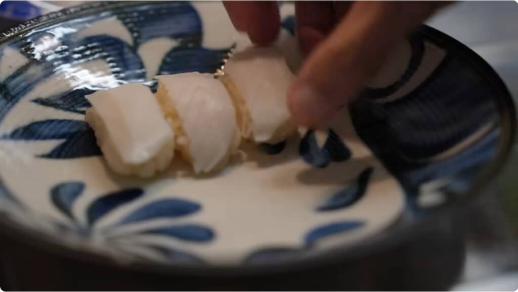 赤イカのお寿司ができました
