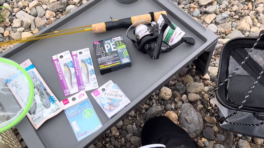 アユ釣りのために買いそろえたダイソー商品
