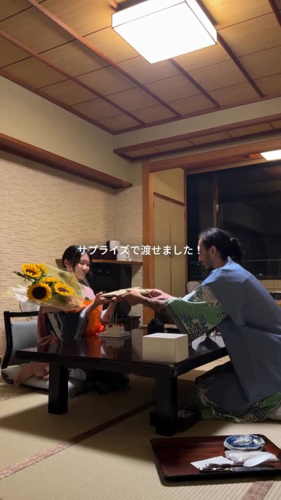 サプライズ大成功です