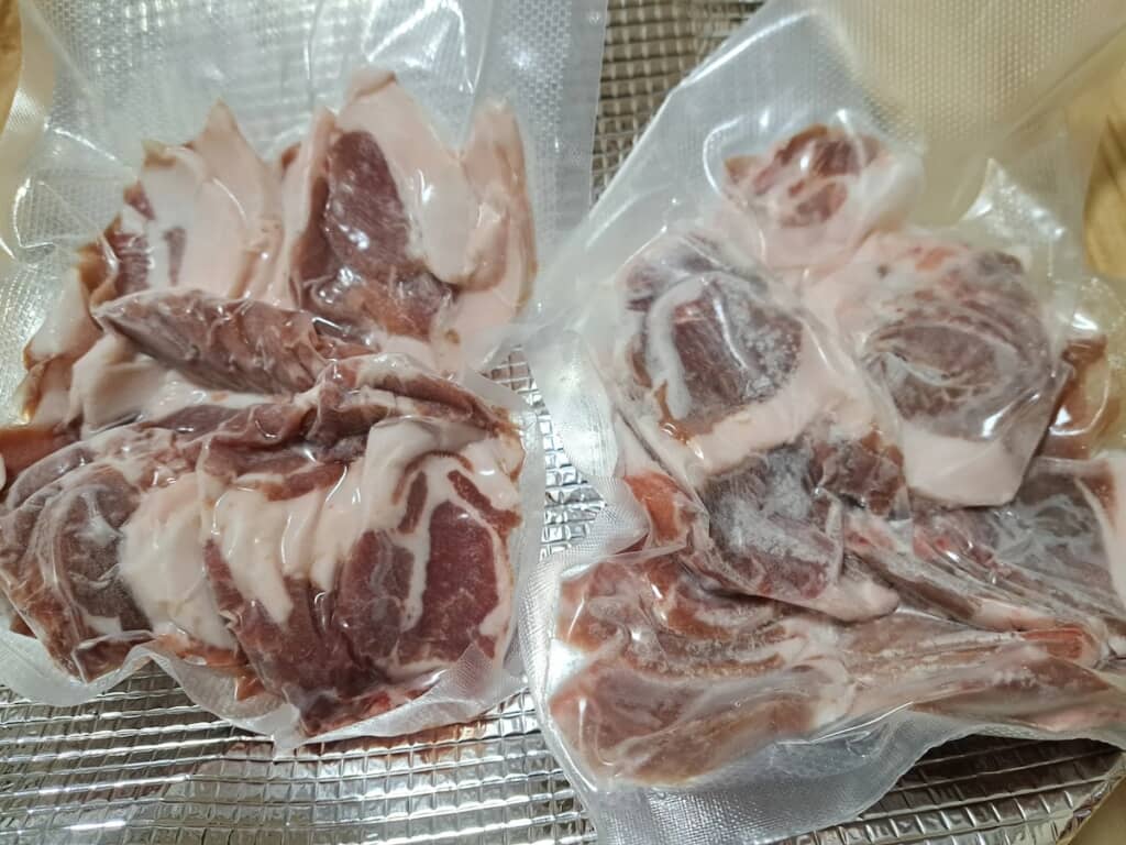 友人からもらった猪肉