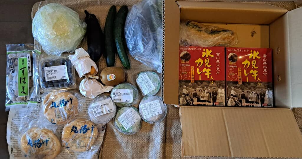 富山の名物などがぎっしり