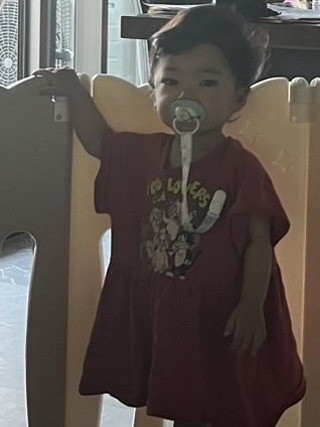 寝起きの娘さん