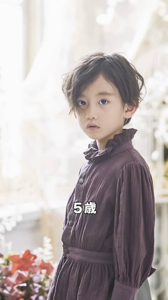 透明感を醸し出す5歳