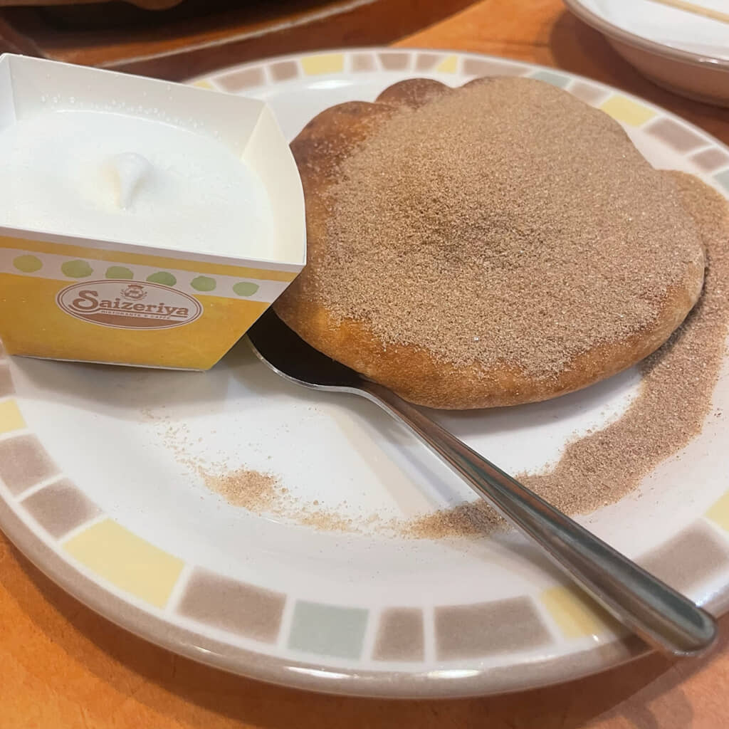シナモンの山ができてる……!