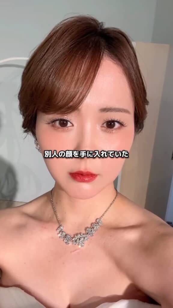 かなこさんの美しさが引き立つヘアメイク