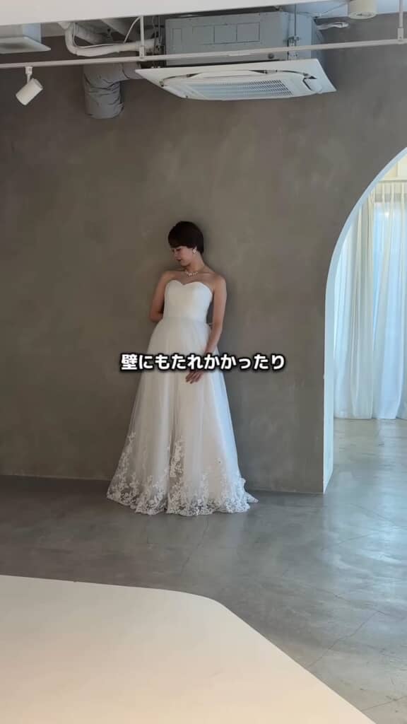 いろいろなポージングで撮影する