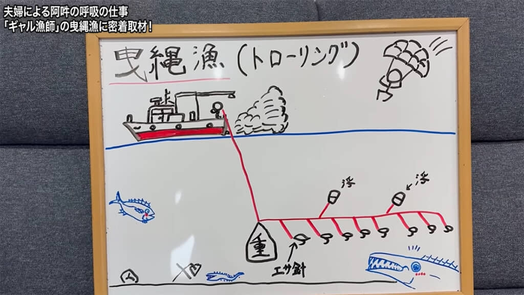 ひきなわ漁に同行させてもらいます
