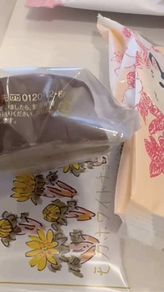 やっぱりチョコがありました! なんだかラッキーな気分になりそう