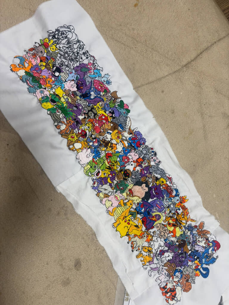カラフルになったポケモンたち。完成まであと少し